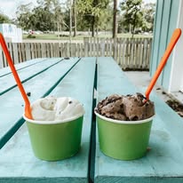 Homemade ice cream at North Shore Ice Co. Mandeville - best ice cream shop on the Northshore